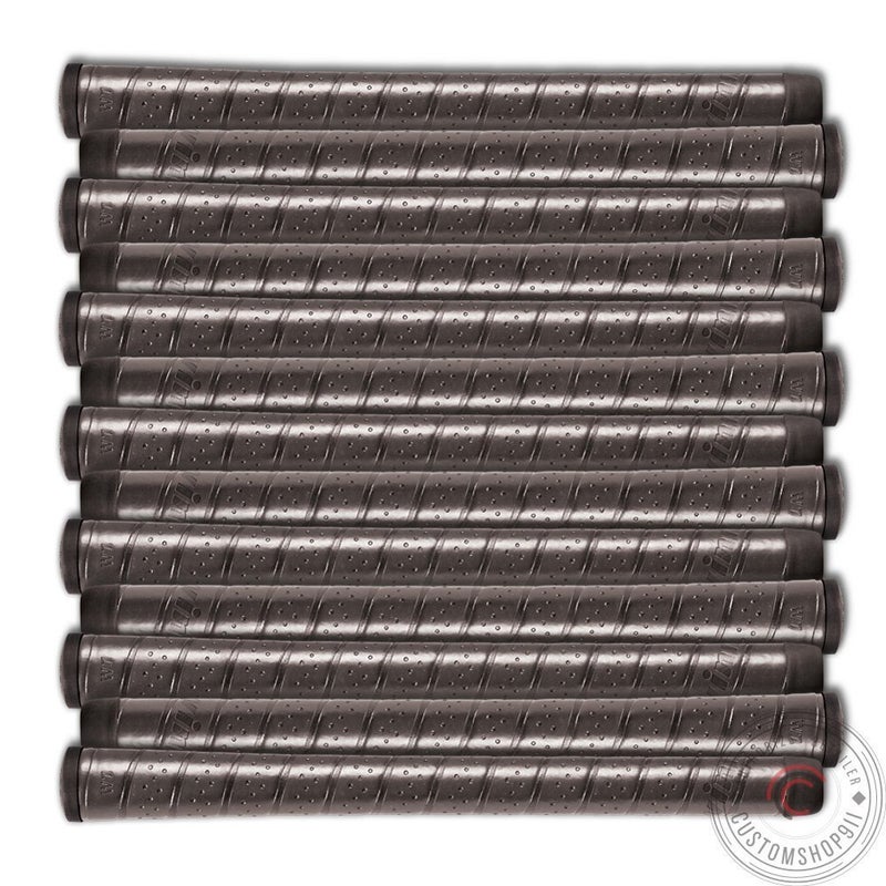 SET OF 9 WINN EXCEL WRAP OVERSIZE BLACK GOLF GRIP, 7715W
